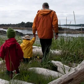 Family Activities, such as Shoreline Hiking near Kyquot, Vancouver Island